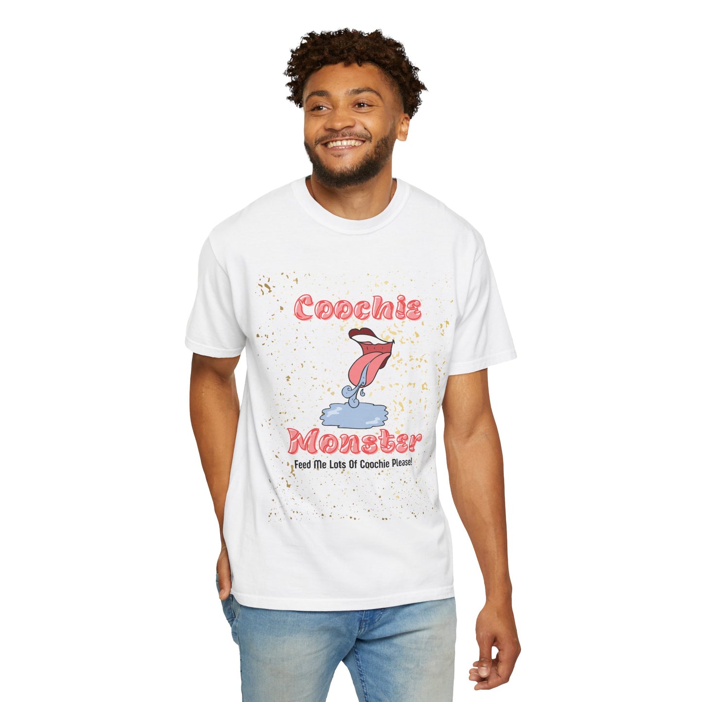Coochi Monster Unisex Garment-Dyed T-Shirt, Fun T-Shirt