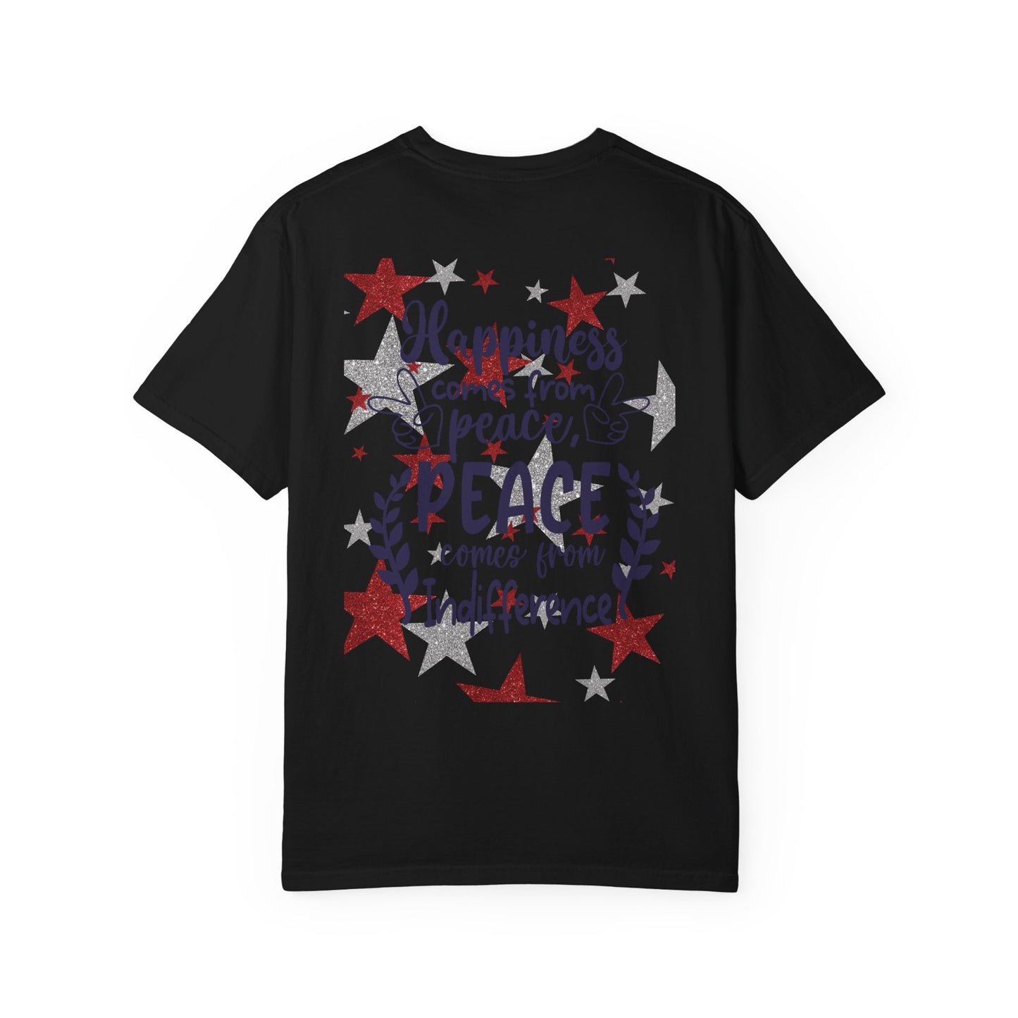 Peace T-shirt, Unisex Graphic Tee, American Flag Shirt, Inspirational Top, Freedom Apparel, Casual Summer Wear