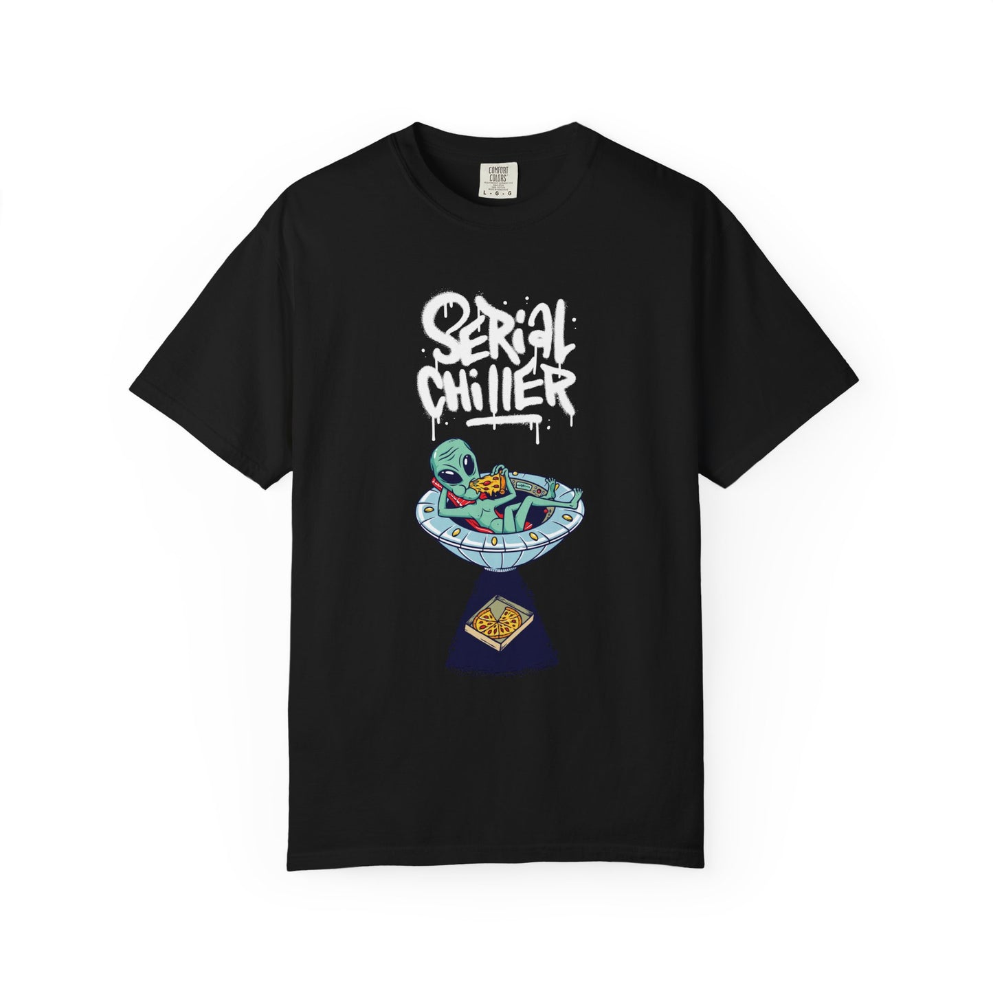 Unisex 'Serial Chiller' Garment-Dyed T-Shirt - Fun & Quirky Graphic Tee