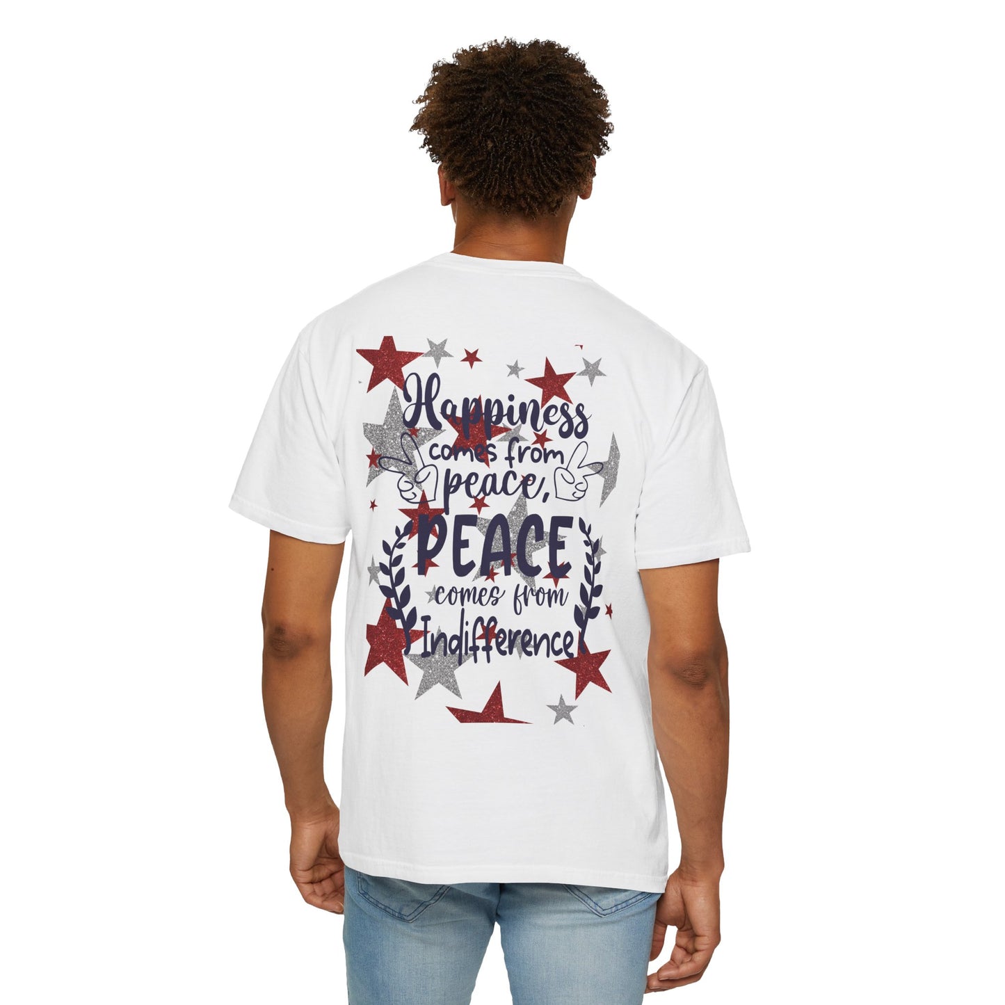 Peace T-shirt, Unisex Graphic Tee, American Flag Shirt, Inspirational Top, Freedom Apparel, Casual Summer Wear
