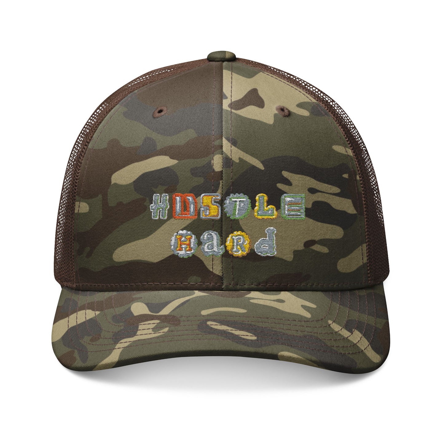 Camouflage Trucker Hat - Hustle Hard