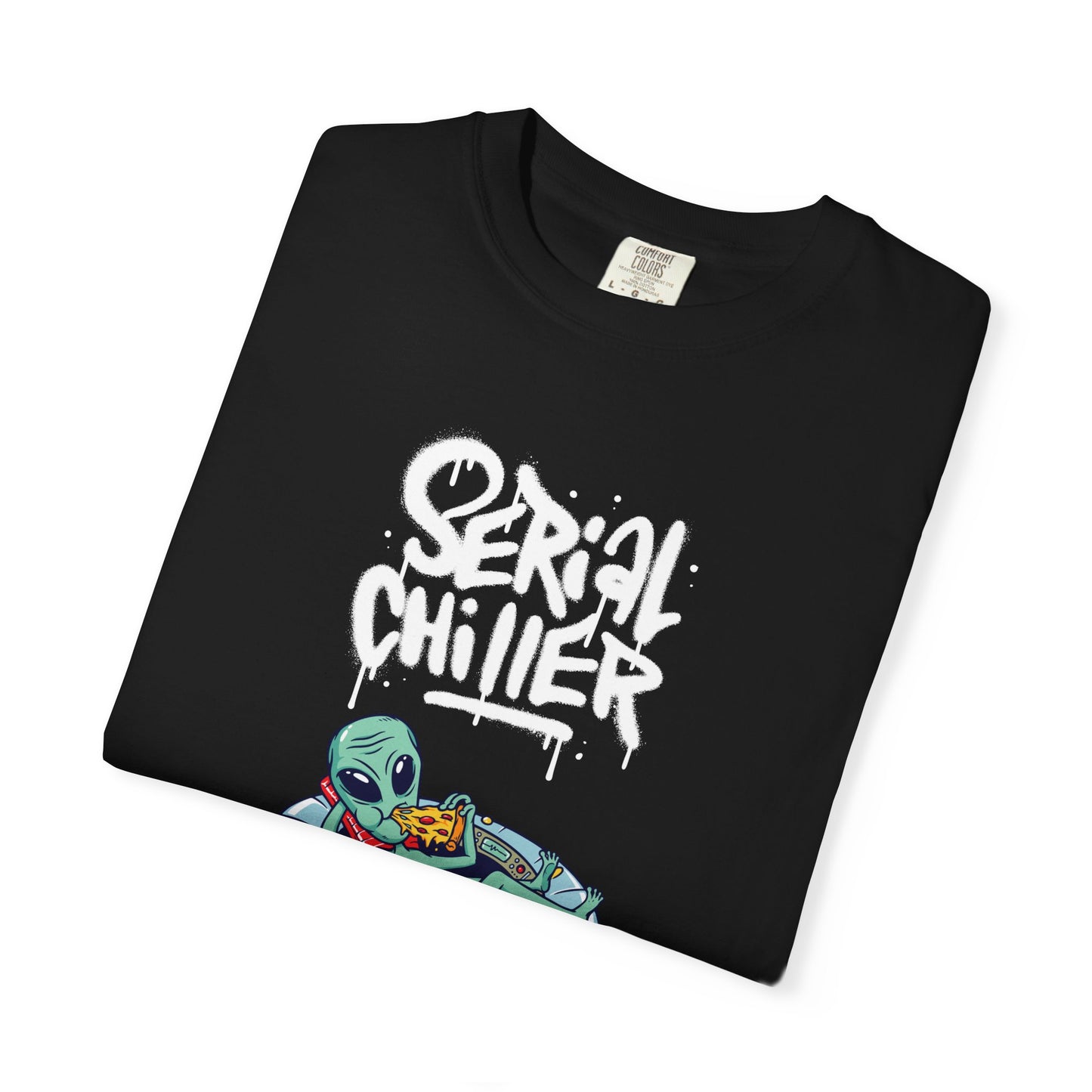 Unisex 'Serial Chiller' Garment-Dyed T-Shirt - Fun & Quirky Graphic Tee