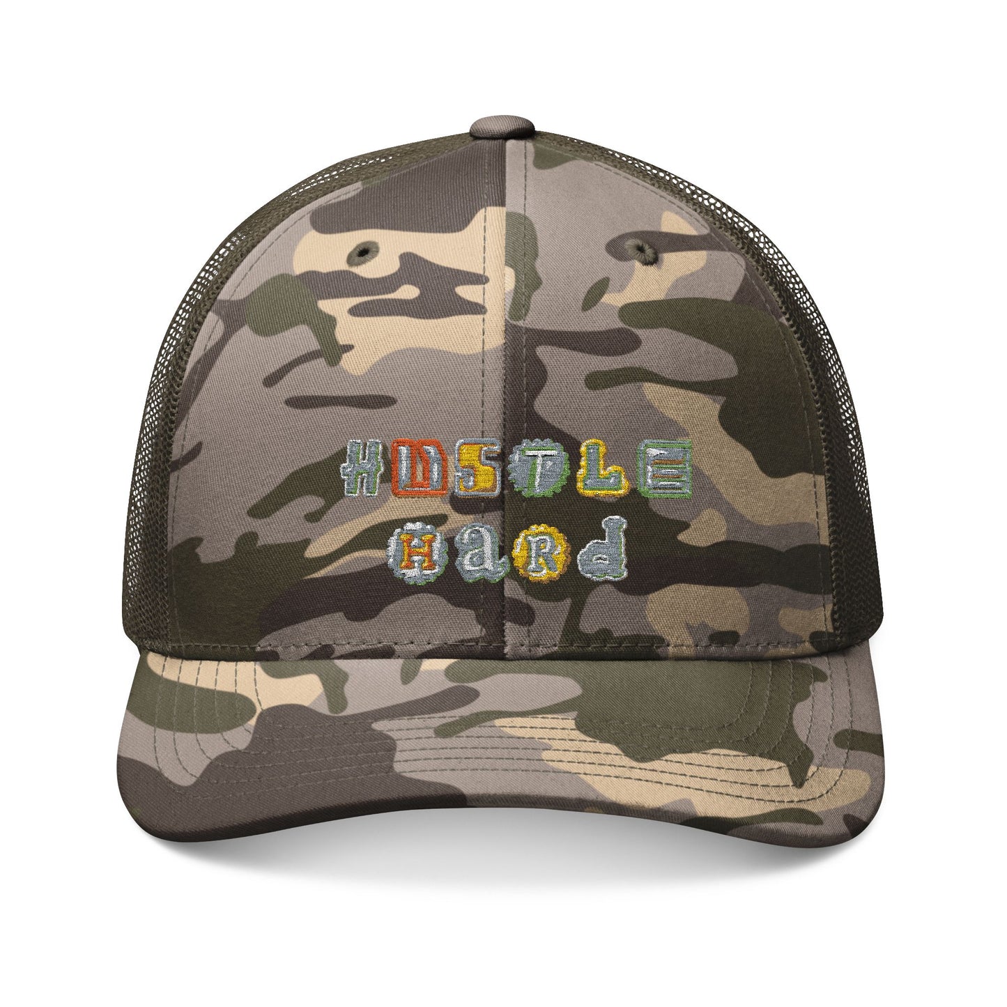 Camouflage Trucker Hat - Hustle Hard