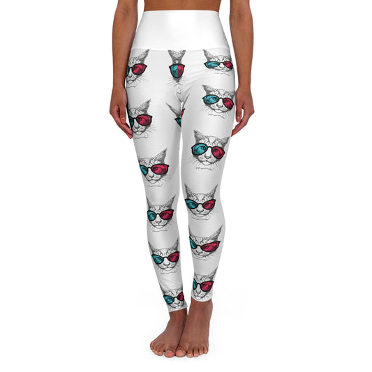 Leggings, Comfy Athletic Pants for Cat Lovers, Gift for Fitness