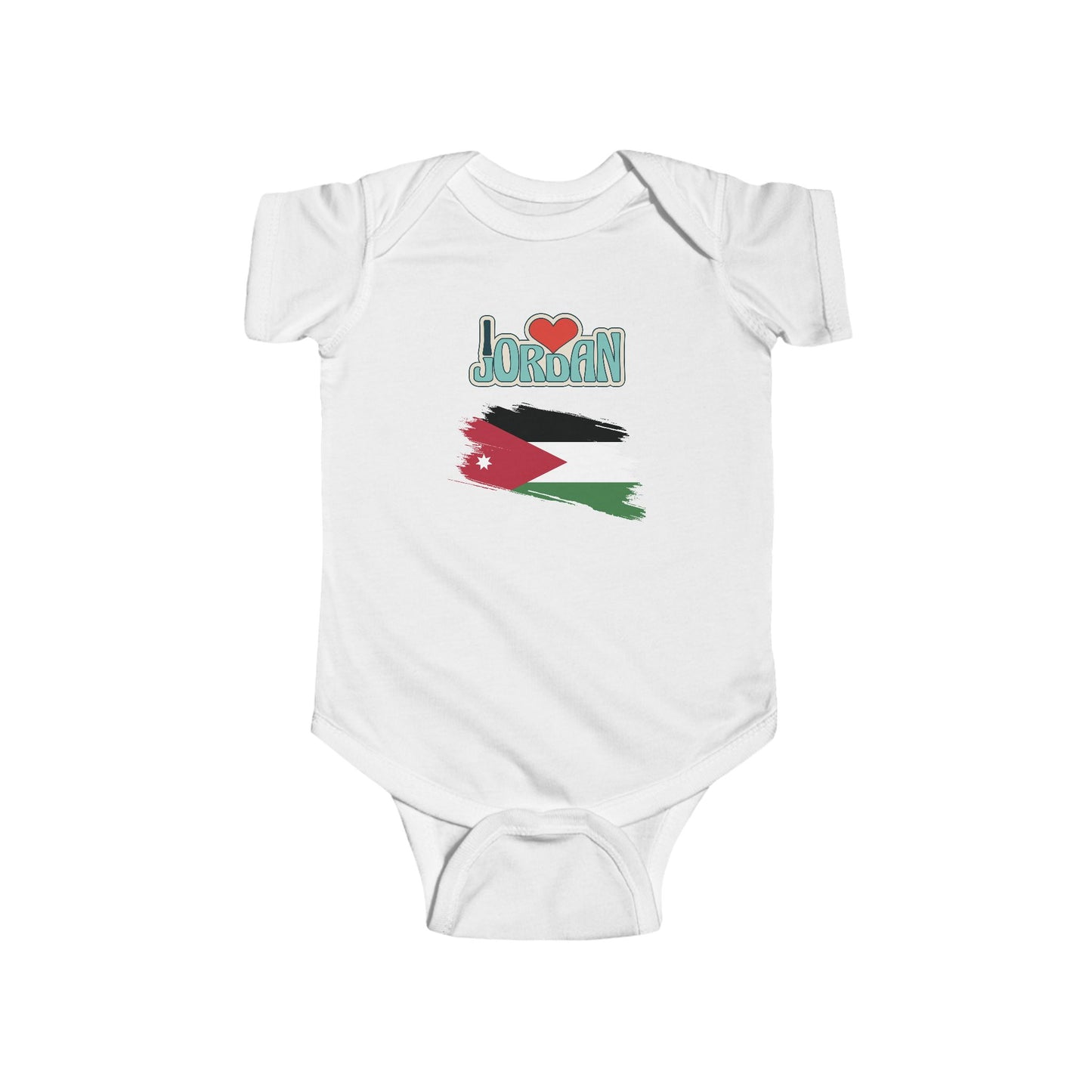 Infant Bodysuit - Soft Cotton Baby Suit with Flag Design