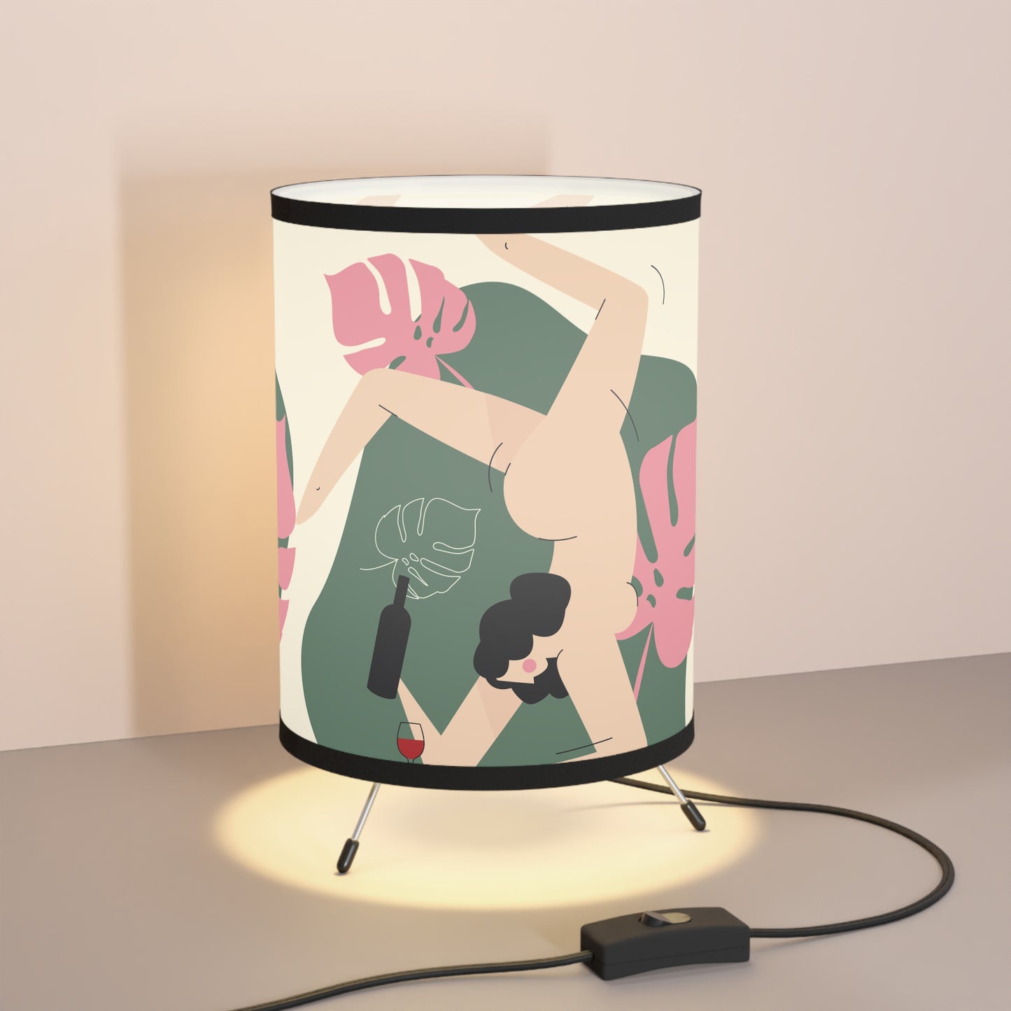 Lamp with High-Res Printed Shade, US\CA plug