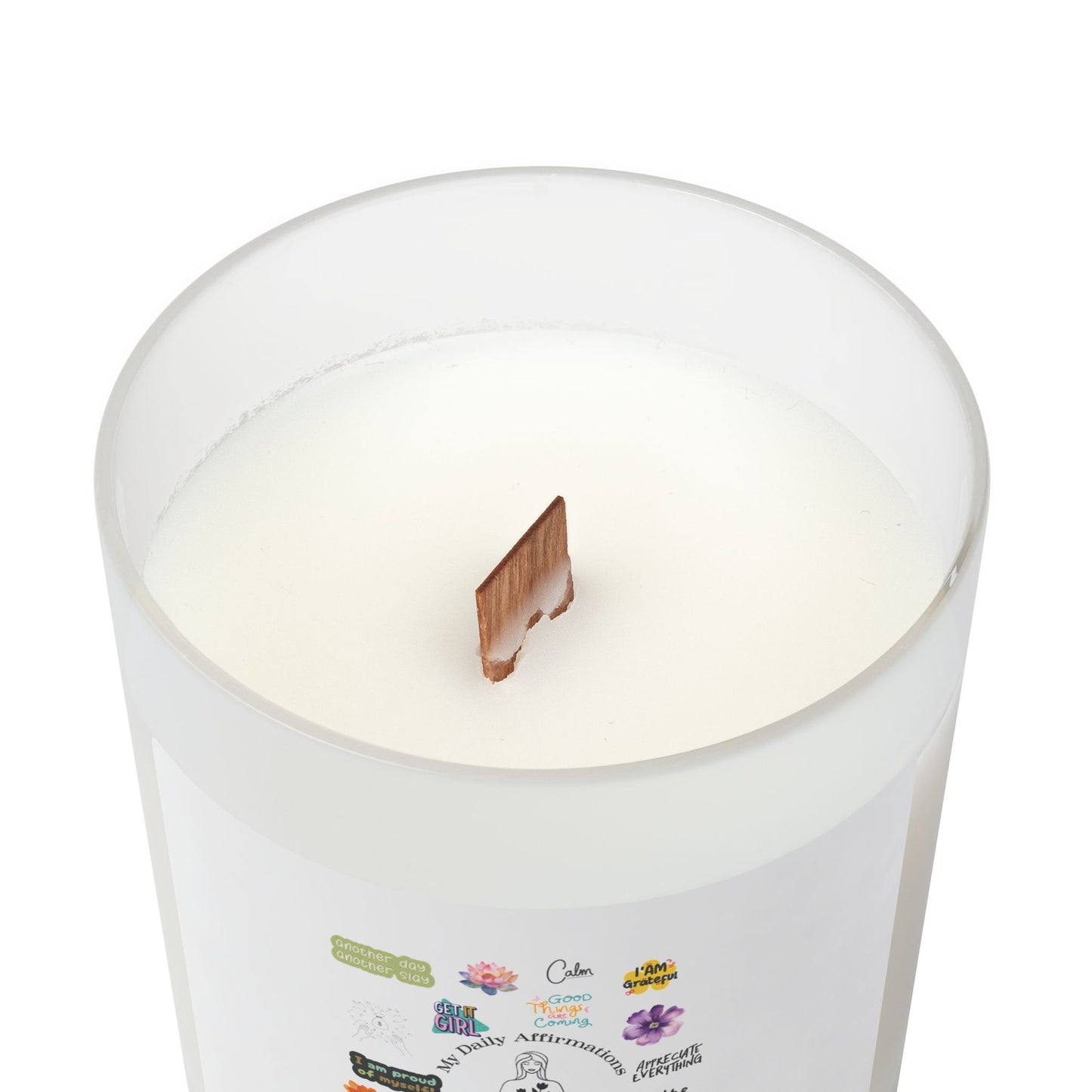 Frosted Glass Candle, 11oz