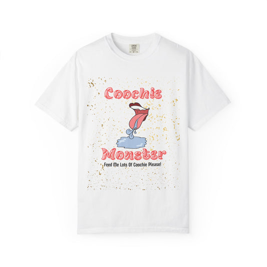 Coochi Monster Unisex Garment-Dyed T-Shirt, Fun T-Shirt