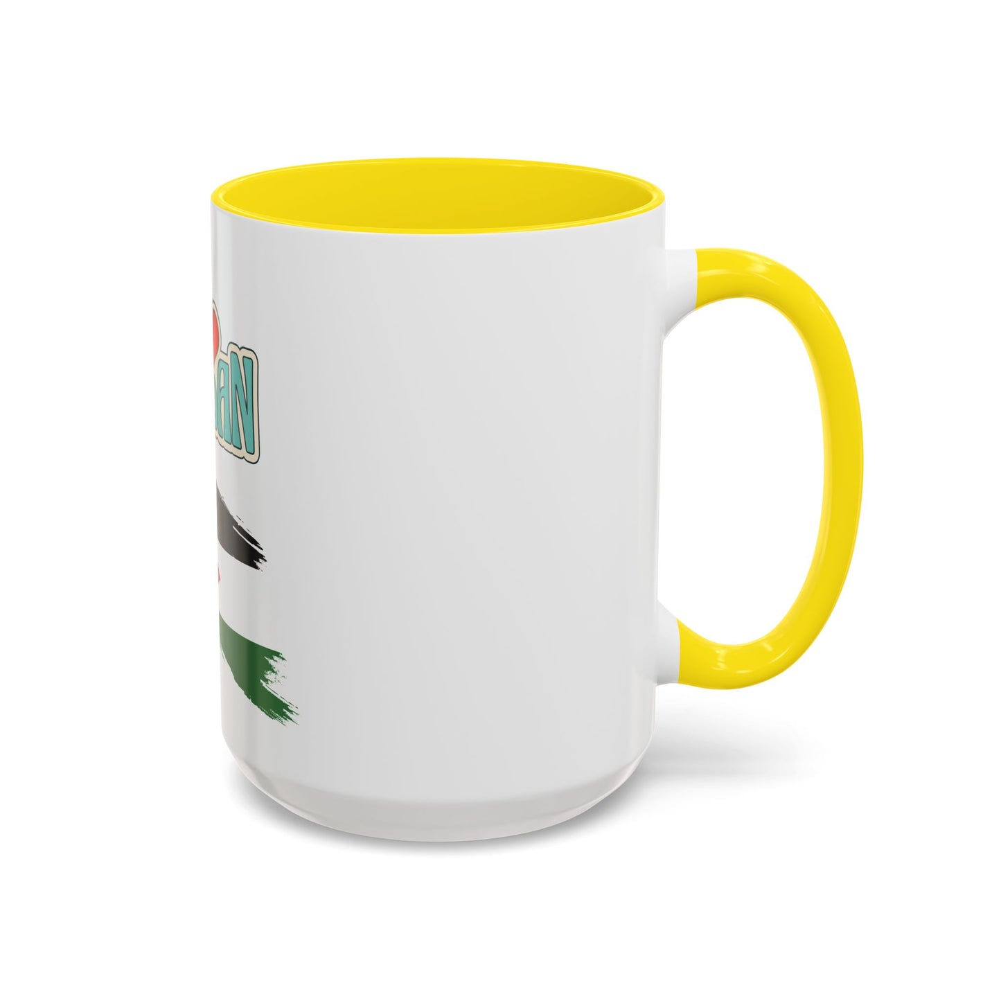 Accent Coffee Mug - 11 or 15oz - Perfect Gift for Jordanian Culture Lovers