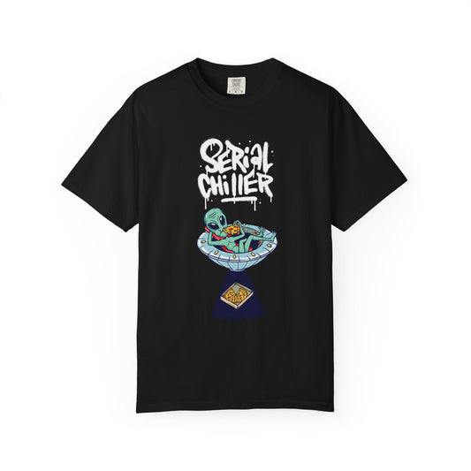 Unisex 'Serial Chiller' Garment-Dyed T-Shirt - Fun & Quirky Graphic Tee