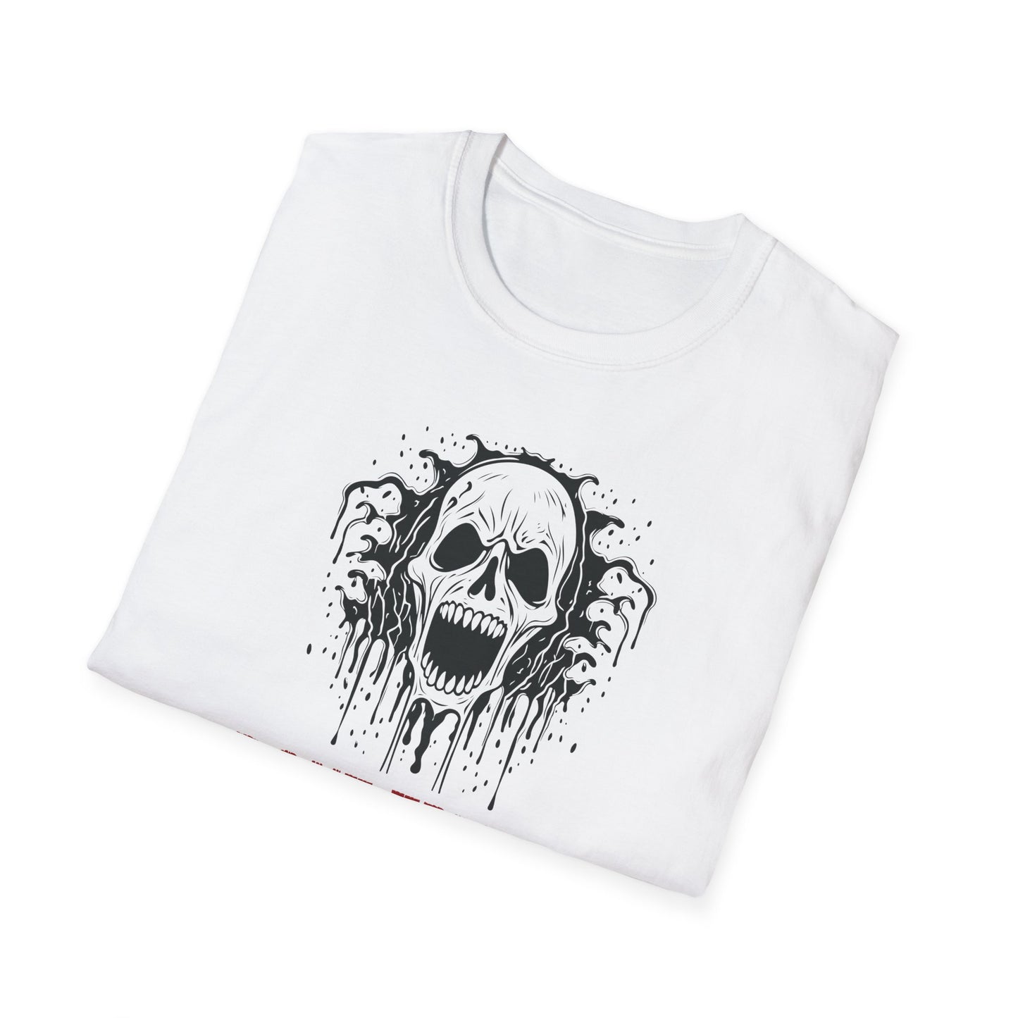 Unisex Softstyle T-Shirt - 'Don't Try Me' Skull Graphic Tee for Bold Statement Makers