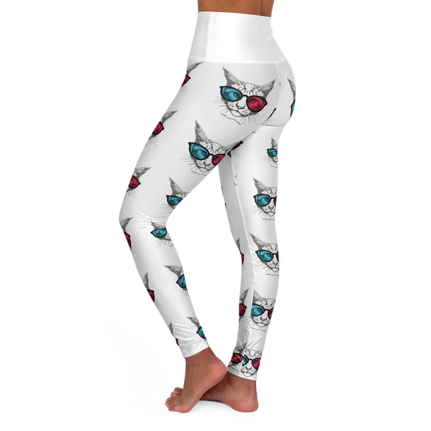 Leggings, Comfy Athletic Pants for Cat Lovers, Gift for Fitness