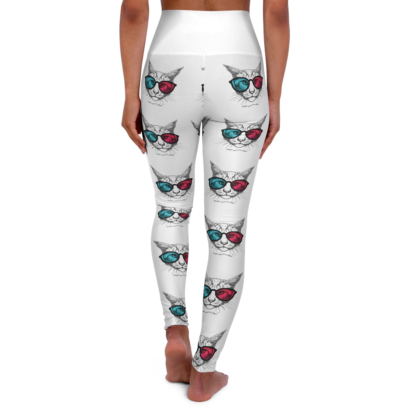 Leggings, Comfy Athletic Pants for Cat Lovers, Gift for Fitness