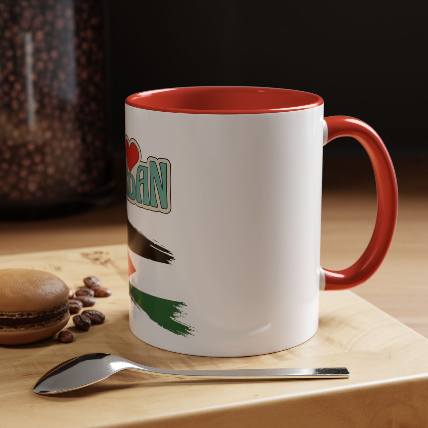 Accent Coffee Mug - 11 or 15oz - Perfect Gift for Jordanian Culture Lovers