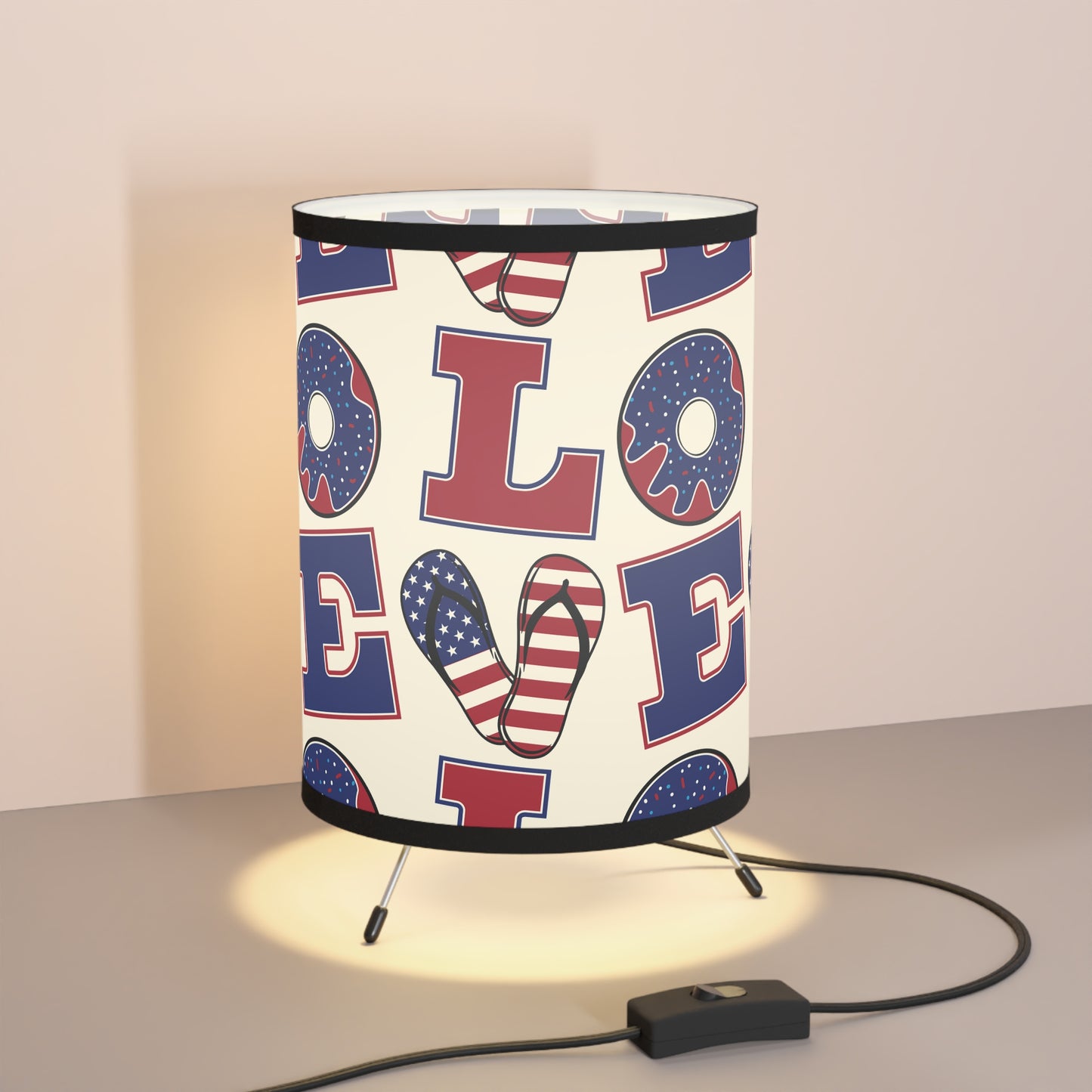 Lamp with High-Res Printed Shade, US\CA plug