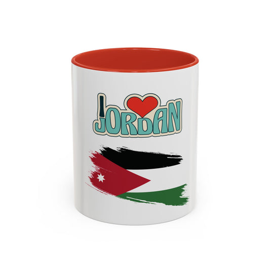 Accent Coffee Mug - 11 or 15oz - Perfect Gift for Jordanian Culture Lovers