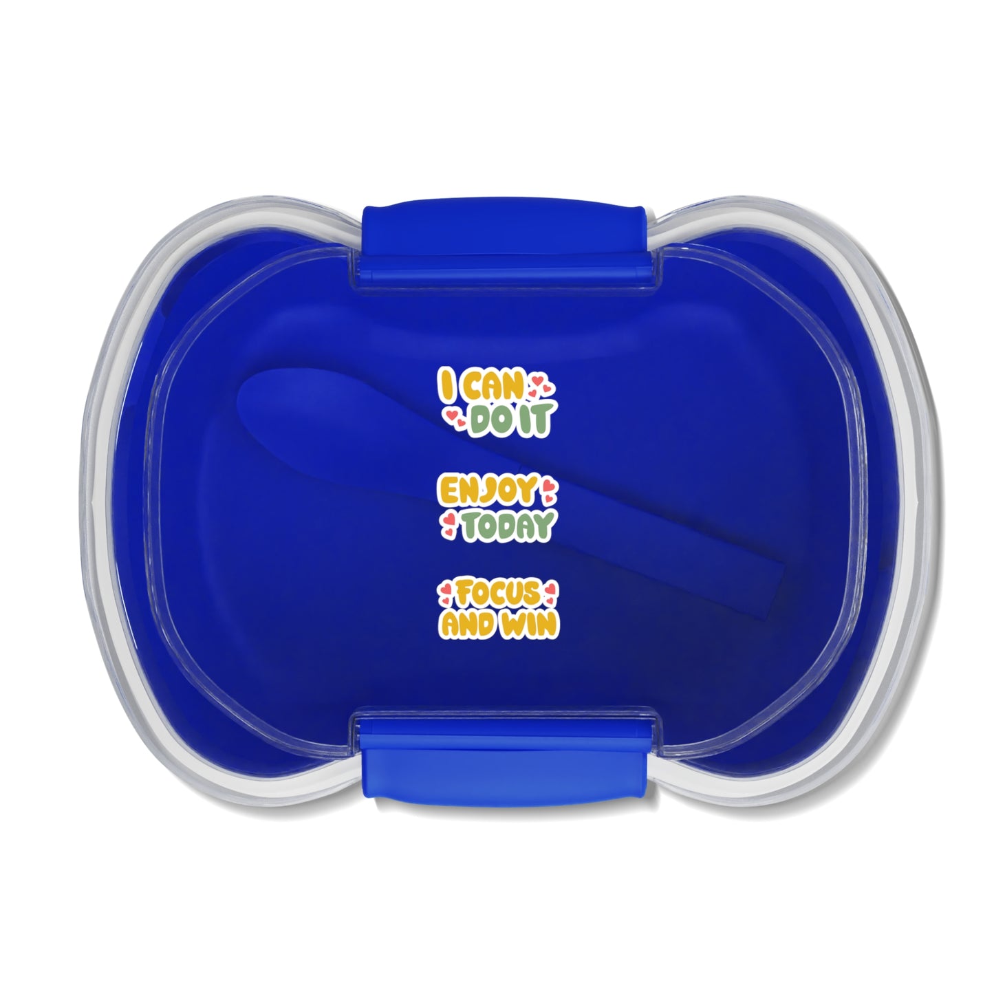 Two-Tier Bento Box for Kids, Motivational Lunch Container, Fun Meal Prep Box, Perfect for School Lunches, Encouraging Design