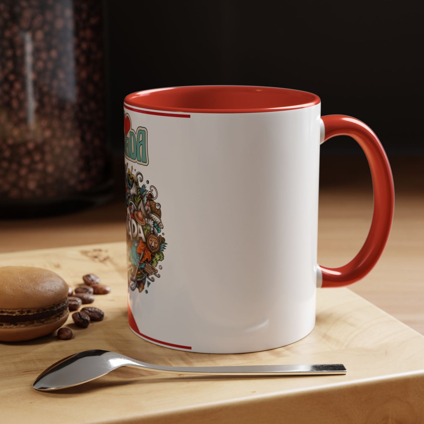 Accent Coffee Mug - Unique 11 & 15oz Ceramic Cup for Coffee Lovers